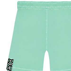 Pantalones Cortos de Rugby Verde Menta y Blanco con Cordón Ajustable, Cintura Elástica, Ribete en Contraste, Personalizables, Transpirables, para Entrenamiento Deportivo y Deportes de Equipo - Product Image 4