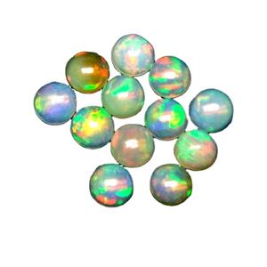 Top qualité 100% opale éthiopienne naturelle ronde en forme de brillant Cabochon coupe pierre précieuse en vrac opale de haute qualité pierre précieuse en vrac OEM - Product Image 1