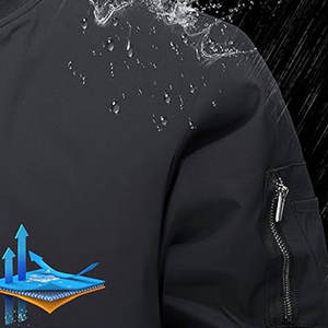 Blouson d'hiver pour homme en toile patchwork coupe-vent et imperméable - Product Image 3