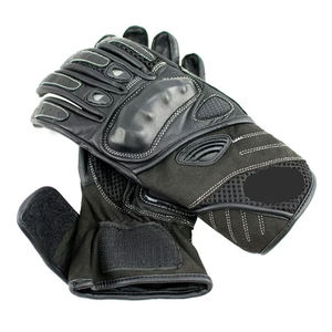 WARPRO INDUSTRY Full Finger Leather Racing <b>Gloves</b> <b>Touchscreen</b> Function Hook Loop Closure Breathable Palm Guard for MOTOCROSS - Product Image 1