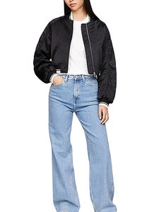 Chaqueta Bomber de Satén para Mujer, Estilo Transpirable, Manga Larga, Diseño Reciente OEM / Chaqueta Bomber de Satén con Logotipo Personalizado para Mujer 2024 - Product Image 5