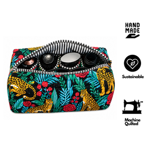 Sac de voyage pour sèche-cheveux Dyson, imprimé à la main de Jaipur, avec fermeture éclair, plusieurs compartiments, rangement, organisation, cadeau, écologique - Product Image 3