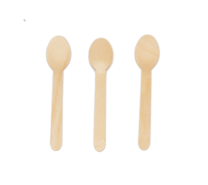 ช้อนไม้แบบใช้แล้วทิ้ง ขนาด 160 มม. บรรจุภัณฑ์แยกชิ้น - Product Image 1