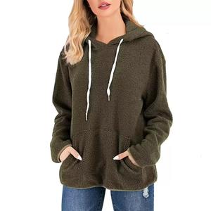 Women's Embroidered Windproof Custom Logo Oversized Hood Sweatshirt Casual <b>Drop</b> Shoulder New Trending Design Winter Streetwear - Product Image 5