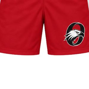 Shorts de hockey sur glace rouges, uniforme d'équipe sportive, vêtements d'entraînement sportif, vêtements de jeu en plein air, shorts de match légers pour le hockey - Product Image 5