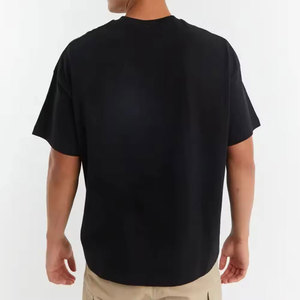 เสื้อยืดทรงบ็อกซี่ผ้าคอตตอนหนาน้ำหนักมากสำหรับผู้ชาย ขายดีที่สุด ทรงหลวม สวมใส่สบาย สไตล์สตรีทแวร์ เหมาะสำหรับใส่ทุกวัน แฟชั่นทันสมัย - Product Image 2