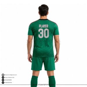 Maillot de football personnalisé pour hommes, vert, sublimation, séchage rapide, respirant, 160 GSM, polyester, uniforme d'entraînement, vêtements d'équipe, OEM - Product Image 2