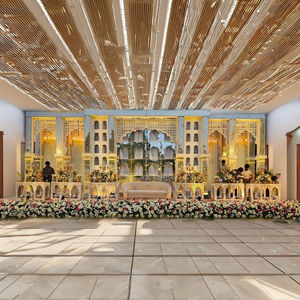 ซุ้มแต่งงานแบบดั้งเดิมทำจากเหล็กวินเทจรักษ์โลก รูปทรงสี่เหลี่ยมผืนผ้า สำหรับตกแต่งเวทีมานดัปในร่ม - Product Image 3