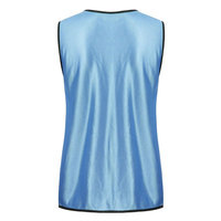 Maillots d'entraînement de football de haute qualité en maille respirante à séchage rapide, bleu clair, gilet de sport d'été 100 % polyester personnalisable