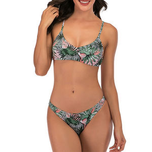 2026 Custom Women Yoga Suit <b>Set</b> Two Piece <b>Bikini</b> One Piece Swimwear Wire Free Custom Logo for Brands Resorts Beachwear Stores - Product Image 1