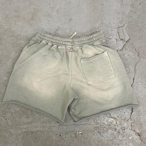 Meilleure Vente Short pour Homme Adulte à Cordon de Serrage, Délavé à l'Acide, Respirant, Sportif d'Été, avec Impression en Relief - Product Image 2