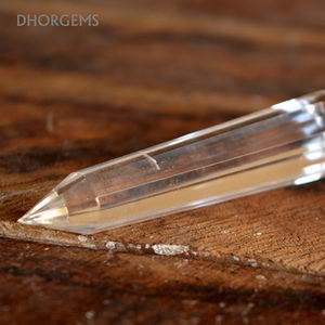 Torre de Cuarzo Transparente Cristalino de 36 Caras, Punta Tallada de Cristal Curativo, Torre de Cuarzo del Himalaya, Regalo de la India - Product Image 4