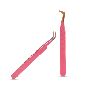 Pinzas para Pestañas de Volumen Ruso con Agarre Superior, Punta Afilada y Mango Alargado para un Uso Cómodo - Product Image 1