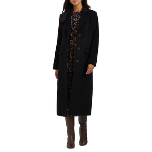 Abrigo de Lana para Mujer, Estilo Gabardina, Color Sólido, Manga Larga, Casual, Formal, Elegante, Abrigo Largo, Prenda Exterior con Estilo - Product Image 2
