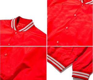 <b>Men</b> and Unisex Casual Winter Satin Varsity Jacket 100% Satin with Button Decoration Front Customizable College Baseball Jacket - Product Image 3