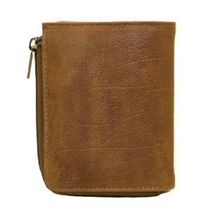 Cartera de Cuero Genuino con Cierre, Diseño Minimalista Unisex, Forro de Lona Resistente, Uso Diario, Color Marrón - Product Image 6