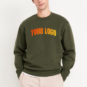 เสื้อสเวตเชิ้ตผู้ชาย Yourbrand ทรงปกติ สีดำล้วน ผ้าเฟรนช์เทอร์รี่ ระบายอากาศได้ดี คอกลม แขนยาว 100% - Product Image 2