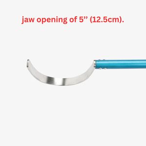 Mini Gancho Plegable Portátil para Serpientes de Pitón, Herramienta de Manipulación de Reptiles de Acero Inoxidable de 45 Pulgadas de Largo, Mandíbula Ancha de 5 Pulgadas, Duradero para Captura - Product Image 3