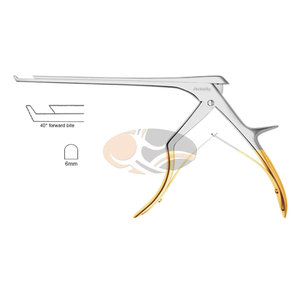 JACKBILLY High Quality Stainless Steel Love-Kerrison Rongeur 40 Degree Forward <b>Bite</b> 6mm <b>Bite</b> Size Thin Foot Plate Instrument - Product Image 2