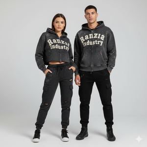 Ranzia Industry - Sudaderas con Capucha Personalizadas al por Mayor para Hombre, 100% Algodón, con Cierre, Bordado y Estampado - Product Image 2