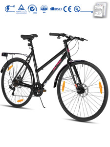 JOKIE HILAND 公路自行车 700C 铝合金车架 双机械碟刹 7速 STI 变速杆 85% SKD 批发自行车 - Product Image 1