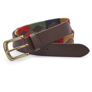 Ceinture POLO BELT, ceinture argentine, cuir de vachette pleine fleur 100%, boucle en laiton durable - largeur 32 mm, épaisseur 4 mm, couleur tan noir - Product Image 2