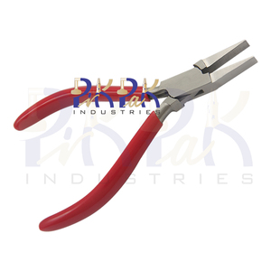 130mm Flat Nose <b>PVC</b> Handle Pliers Smooth Jaws Without Spring Circlip Crimping Jewelry Making DIY Crafts-Customizable OEM Options - Product Image 2