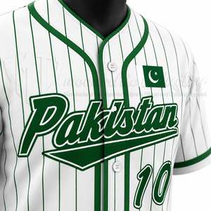 Maillot de baseball personnalisé à rayures fines de qualité supérieure, uniforme d'équipe personnalisé, vente en gros d'usine - Product Image 6