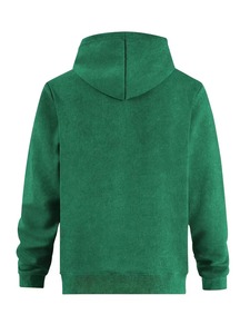 Sweat-shirt à capuche en molleton vert pour homme, coupe classique, couleur unie, décontracté, pour l'automne, avec poche, tricoté, 100% coton, respirant - Product Image 2