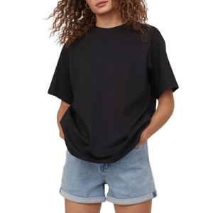 Prix d'usine, vente en gros, t-shirt vintage pour femme, coupe classique, streetwear décontracté, logo hip-hop, 100% coton, anti-plis, 220g, en vrac - Product Image 4