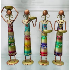 Figurines Métalliques Artisanales - Design Art Déco Amovible pour Décoration de Maison (Sympathie & Retraite) - Product Image 3