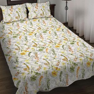 Set Copripiumino Floreale Botanico con 3 Pezzi e Biancheria da Letto in Microfibra per Tutte le Stagioni - Product Image 1