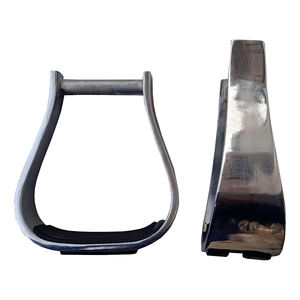 อานม้าแบบมีสายรัดทำจากโลหะผสมน้ำหนักเบา พร้อมแผ่นยางกันลื่นเพื่อความปลอดภัยสำหรับกีฬาขี่ม้า คุณภาพสูง ผลิตจากสแตนเลส - Product Image 5