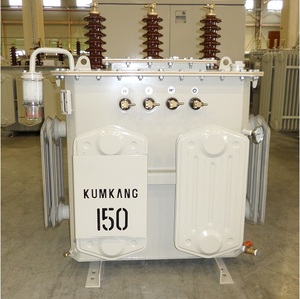 บริการ OEM ODM หม้อแปลงไฟฟ้าคุณภาพพรีเมียมของเกาหลี ยี่ห้อคุมคัง ขนาด 150kVA รุ่น 13800D/2400D ตัวนำไฟฟ้าอะลูมิเนียมเต็มรูปแบบ - Product Image 1