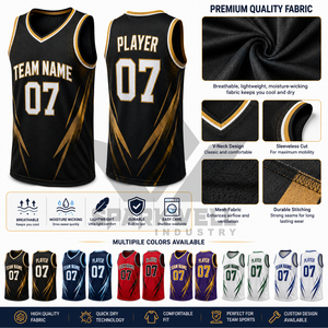 Maillots de basket personnalisés sublimés, col en V, sans manches, anti-transpiration, unisexe, impression du nom de l'équipe, toutes saisons - Product Image 6