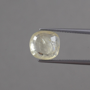 Saphir synthétique certifié IGI, jaune, taille coussin, 10x9,5mm, 8mm, 4,65 carats, qualité supérieure, pour la fabrication de bijoux, traité par cirage/huile. - Product Image 3