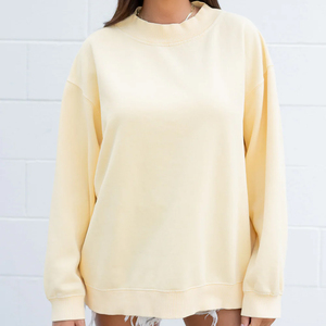 Womens Quality Oversized <b>Mock</b> <b>Neck</b> Winter Front Graphic Print Fleece Pullover Long Sleeve Casual Fashion Streetwear <b>Top</b> - Product Image 1