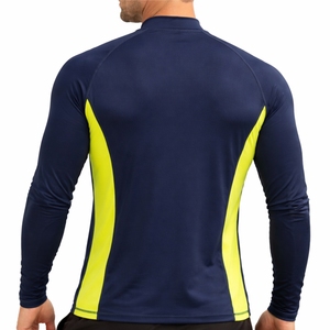 T-shirt de sport à manches longues pour homme, compression, protection UV, séchage rapide, vente en gros - Product Image 2