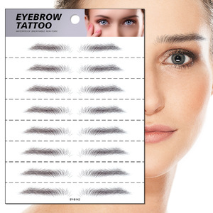 Pegatinas de Tatuaje Temporal para Cejas con Efecto de Cabello 4D, Resistentes al Agua, con 8 Formas - Product Image 3