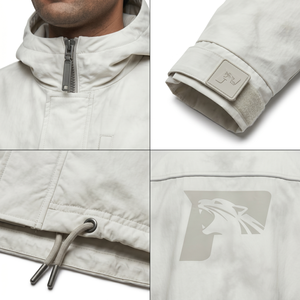 Custom Men's Streetwear Jacket Premium 165GSM Crinkle Nylon Oversized Boxy Windbreaker Water Resistant XS Size OEM ODM Wholesale - Product Image 4