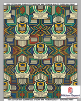 Fabricante de Telas Africanas de Lujo con Estampado de Cera, Personalizadas para Aniversarios Universitarios, Conveniones y Celebraciones, OEM Nigeria