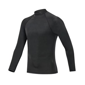 Cheap Price High Quality Men Rash Guard Spandex/Nylon Anti-UV UPF50 Breathable Compression Eco-Friendly Quick Dry Long Sleeve - Product Image 6