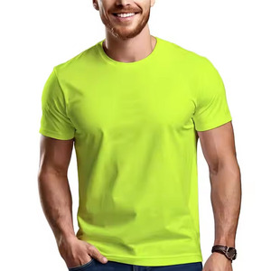 T-shirts de sport de haute qualité en gros, hauts de fitness à manches courtes, col rond, en coton, pour la course à pied, la gym et l'entraînement, pour hommes - Product Image 3