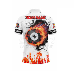 Chemise de billard respirante de qualité supérieure, grande taille, avec design personnalisé pour uniforme de club de snooker - Product Image 5