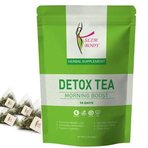 Té Detox Slim Body, Té Herbal Estimulante Matutino, 14 Bolsitas de Té, Totalmente Natural, Apoyo para la Pérdida de Peso - Product Image 1