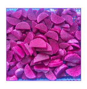 Fruits du dragon surgelés IQF, mi-coupés, tranches, cubes, dés de fruits tropicaux sucrés, emballés sous vide, 99 Gold Data, durée de conservation de 24 mois, 1 kg - Product Image 1
