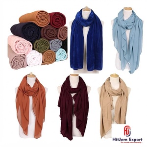 Solid Dyed <b>Scarf</b> Woven Fabric Supplier Cotton Viscose Polyester Blend for Fashion Brands Wholesale Private Label - Product Image 6