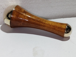 Ayurvedic Kansa Therapy Wand with Wooden Handle Portable <b>Polished</b> Brass Kansa Facial Massage Tool Handmade Healing Wand - Product Image 2