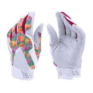 Guantes de Bateo de Béisbol de Alta Calidad, Secado Rápido, Ligeros, Ambidiestros, de Cuero Genuino, con Logotipo Personalizado, para Uso Profesional - Product Image 1