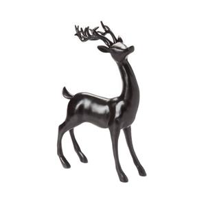 Modelo de Reno de tendencia, objeto de ciervo de aluminio de Metal decorativo de Navidad y papel de mesa, modelos de Navidad recubiertos de negro - Product Image 1